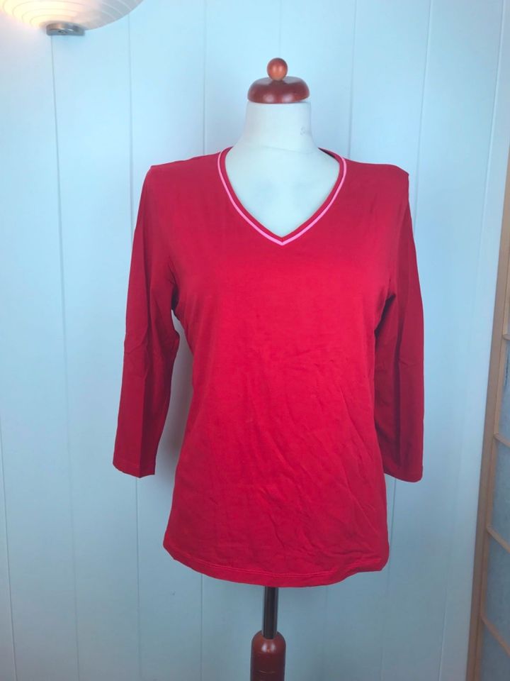 René Lezard edles rotes Langarmshirt Gr. 42/44 (XXL) NEU in Berlin