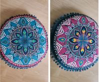 Mandala Sitzkissen blau pink Kissen Yoga Meditation boho ethno Niedersachsen - Oldenburg Vorschau