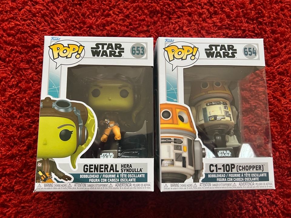 Star Wars Funko Pop 653 + 654 Hera und Chopper in Heidelberg