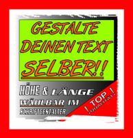 AUFKLEBER TEXT SPRUCH  BABYNAME KLEBEFOLIE SCHRIFTZUG NACH WUNSCH Thüringen - Viernau Vorschau