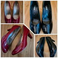 Gabor Lack Pumps rot schwarz 38/39 Hessen - Groß-Umstadt Vorschau