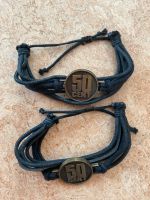 2X 50 CENT ARMBÂNDER UNISEX - NEU - LEDERRIEMEN VERSTELLBAR Berlin - Zehlendorf Vorschau