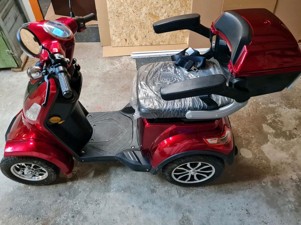 E-Scooter 4 Räder ECO Engel 510 rot, 25km/h in Breuberg