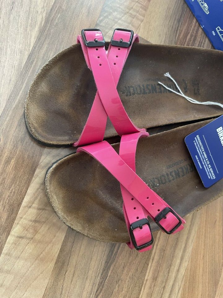 Birkenstock Madrid schmale Weite Gr. 37 Pink Lack in Leipzig