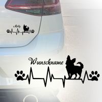 Auto Aufkleber | Chihuahua Herzschlag | Car Sticker | Wunschhname Köln - Köln Merheim Vorschau