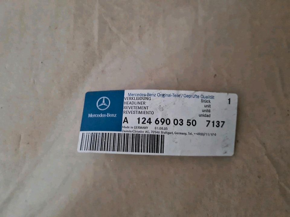 Dachhimmel Mercedes W124 A 1246900350 W124 NOS OE in Großbeeren