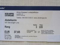 1 Ticket Abdelkarim in Hamburg 23.06.2024 Schleswig-Holstein - Lübeck Vorschau