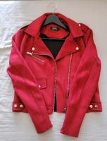 Only Cropped Jacke im Biker-Look in rot Sachsen - Radebeul Vorschau