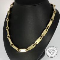 M 180015 Wert 9.650,- Plättchen Kette massiv 585/14 KT Gold xxyy Elberfeld - Elberfeld-West Vorschau