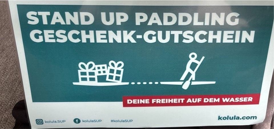 Stand up Paddling 50€ Gutschein in Hamburg