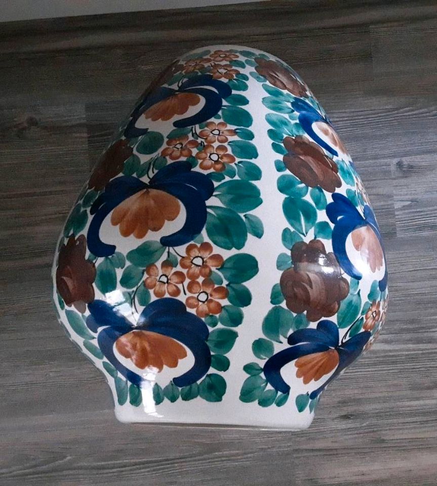 Fajans Vase Bodenvase aus Polen in Philippsburg