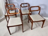 4 im Set: Johannes Andersen für Uldum Teak Vollholz Küchenstühle Esszimmerstuhle Holzstühle dänisches Mid Century Design Vintage 60er Berlin - Mitte Vorschau