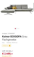 Koinor Ecksofa Grau UVP 8.300€ Duisburg - Duisburg-Süd Vorschau