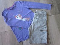 Shorts von Tom Tailor Gr.104 + Langarmshirt von F&F Gr.116 Niedersachsen - Tiddische Vorschau