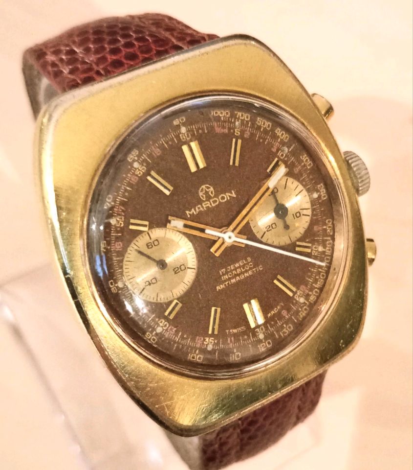 Mardon Swiss Chronograph Valjoux 7733 Vintage 38 mm 1969 in Bad Oeynhausen