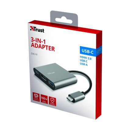 Trust Dalyx Adapter (3-in-1, USB-C, HDMI) in Emden