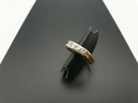 Ring Goldring 585 Gold 14 Karat mit drei Diamanten Brillanten Schleswig-Holstein - Neumünster Vorschau