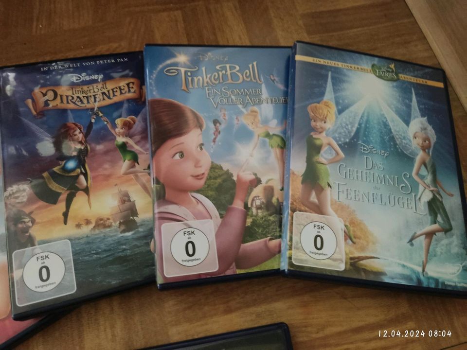 5 Tinkerbell DVDs Disney Mädchen ab 0 Jahre filme Box in Bernsdorf