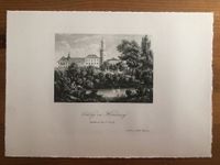 Kunstdruck Kupferstich Schloss zu Homburg 26.5x19cm Baden-Württemberg - Backnang Vorschau