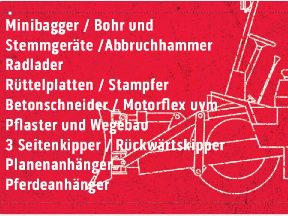 Erdbohrer/ Kegelspalter für Minibagger in Northeim