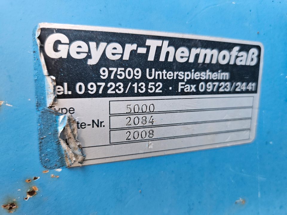 Thermofass GEYER 5000 Asphaltbehälter Asphaltfass (netto 5874 €) in Pliezhausen