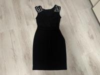 Apart Cocktail Kleid Schwarz mit silber Steinchen & Bindegürtel Niedersachsen - Bösel Vorschau