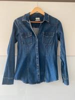 Esprit Jeansbluse denim dunkelblau S 36 Bluse Hemd Baden-Württemberg - Leonberg Vorschau