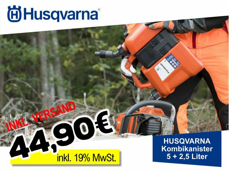 Husqvarna Kombikanister, 5+2,5 Liter