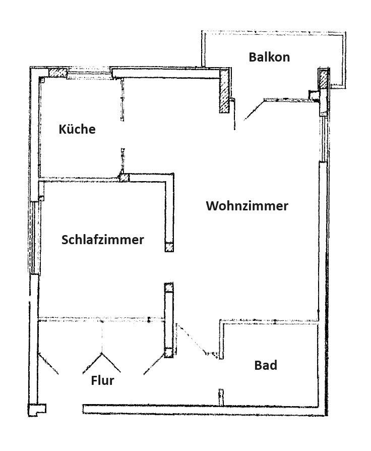 gepflegte 2 Zimmerwohnung mit Balkon in Niedersprockhövel - ideal für Singles und Paare! in Sprockhövel