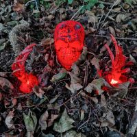 Halloween Feuerteufel flackernde Gartenstecker Friedhof Hessen - Schmitten Vorschau