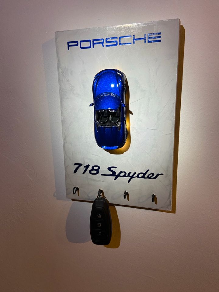 Porsche spyder 718 Geschenk Idee Delia Art Kunst Schlüsselbrett in Lippstadt