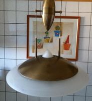 Lampe höhenverstellbar, messingfarben, mit Milchglas Schleswig-Holstein - Altenholz Vorschau