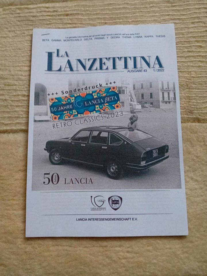 LA LANZETTINA 50 Jahre Lancia ßETA Sonderdruck in Rottweil