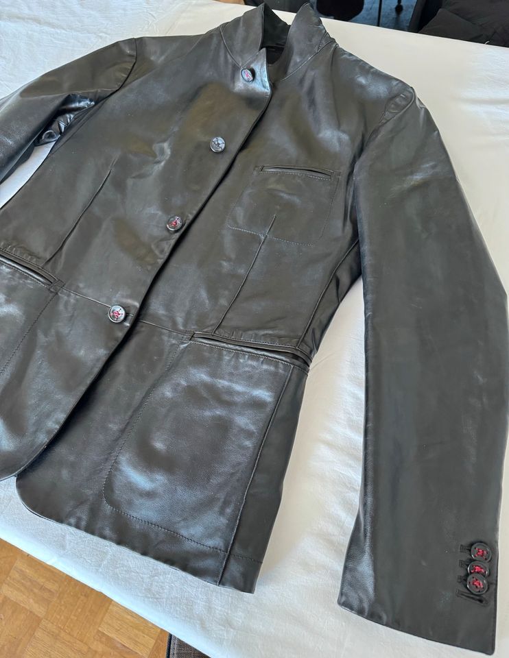 "KITON" Luxus Leder Jacket/Sakko, Gr 52 in Landshut