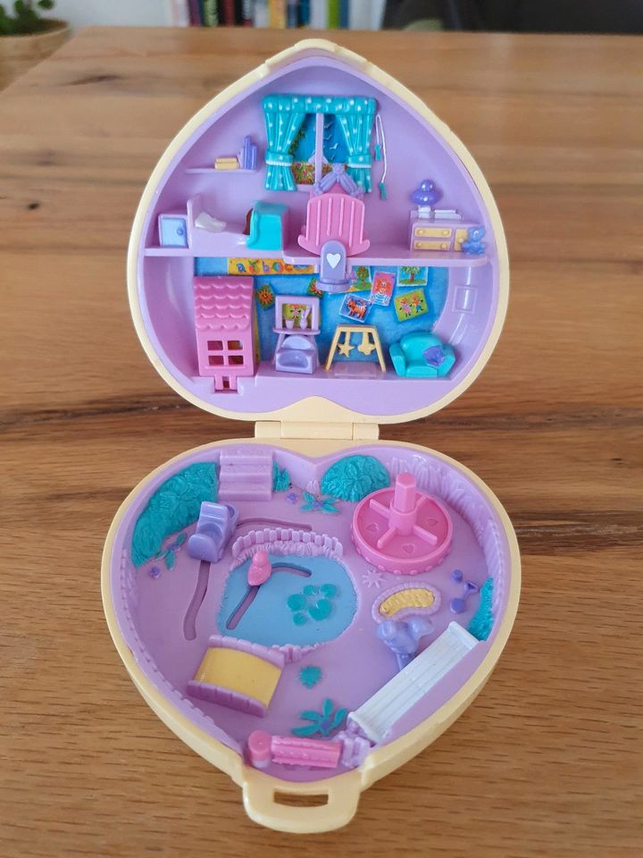 Polly Pocket Herz gelb "Strollin' Baby" Bluebird 1994 komplett in Essen