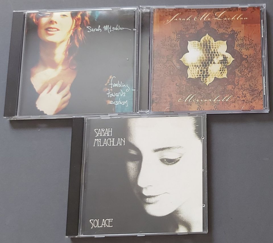 3 CDs von Sara McLachlan, pro CD 4 Euro, alle drei für 10 Euro in Zirndorf