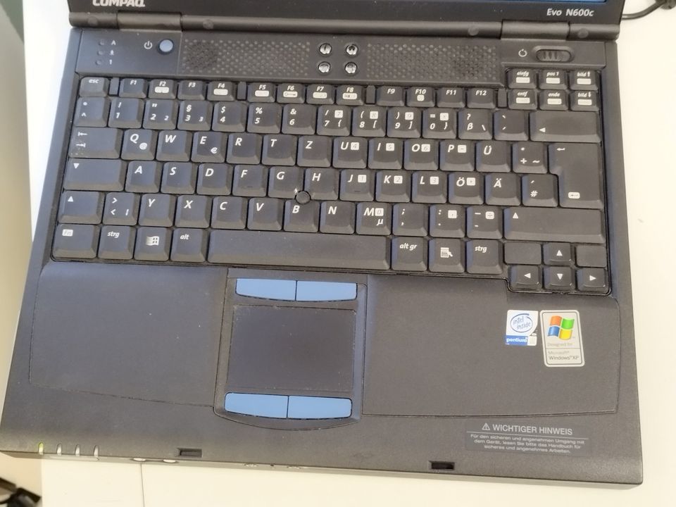 COMPAQ EVO N600C PENTIUM III 3 LAPTOP WinXP PARALLEL RS2 in Mönchengladbach