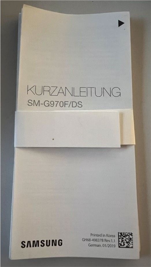 SAMSUNG S10e S10 e Prism Black Verpackung Karton Box in Frankfurt am Main