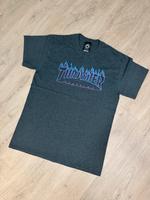 Thrasher T-Shirt Flame Logo – Dunkelgrau Baden-Württemberg - Bad Friedrichshall Vorschau