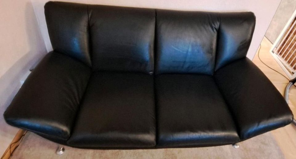 Designer Couch - Echt Leder Zweisitzer und Sessel in Hochspeyer