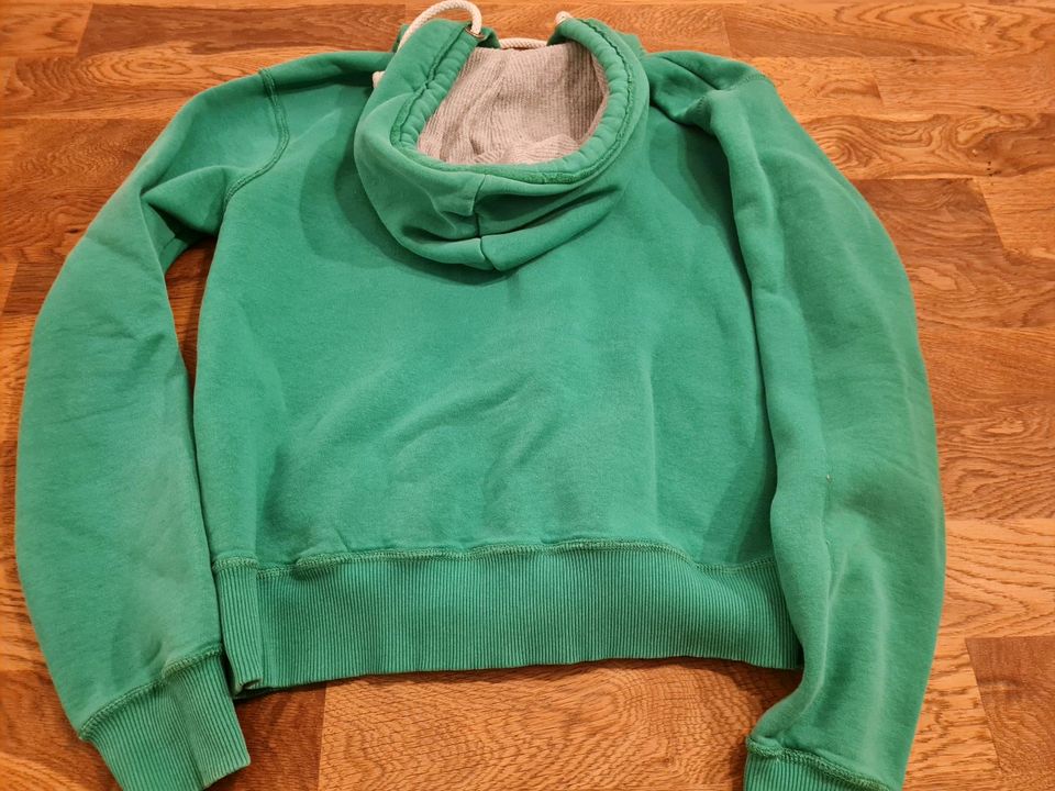 Hollister Sweatjacke S grün Hoodie Pink Kapuzenjacke 36 pulli in Brensbach