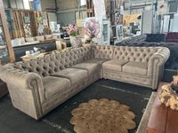 Ecksofa Rysum Chesterfield stone grau Mcrofaser Knopfheftung Bielefeld - Bielefeld (Innenstadt) Vorschau