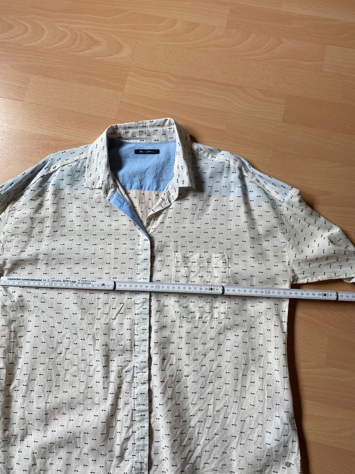 Bluse Creme blau Gr.36 gemustert Marc‘o Polo in Obernkirchen