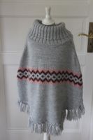 H&M ★ kuscheliger Poncho 158 164 170 grau rosa Strick Pullover Kreis Pinneberg - Rellingen Vorschau