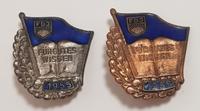 2x DDR Silber/ Bronze Abzeichen für gutes Wissen (FDJ) 1955, Mate Bayern - Lindau Vorschau