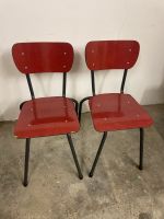 2 Küchenstühle Midcentury rot shabby chic Nordrhein-Westfalen - Mönchengladbach Vorschau