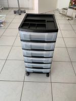 Roll container 40Lx29x61cm, drawers: 6 shelf, black & Clear Hessen - Oberursel (Taunus) Vorschau