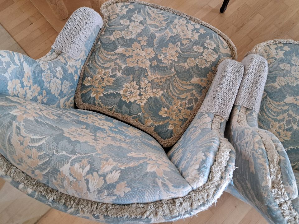 Vintage Sofa und zwei Sessel von Ende 60er, Anfang 70er Jahre in Crailsheim