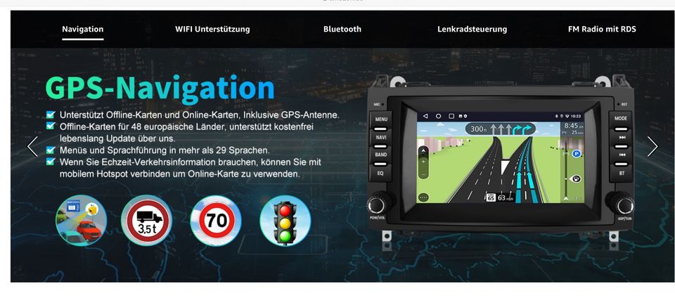 AWESAFE Car Radio for Mercedes Benz in Tacherting