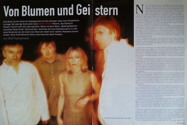 Sticker SONIC YOUTH u. Mini-Poster, Interviews... 90s Indie Noise in Köln